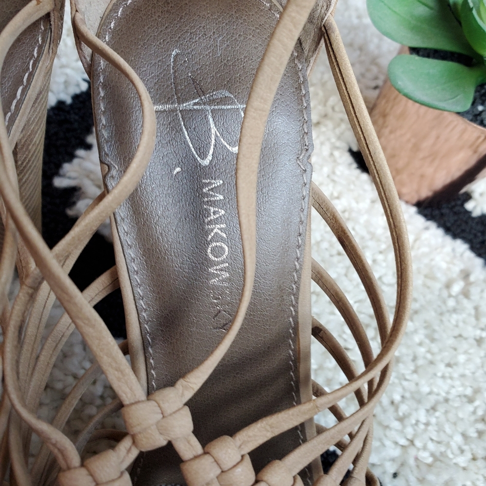 B Makowsky woven platform sandals - Picture 9 of 11